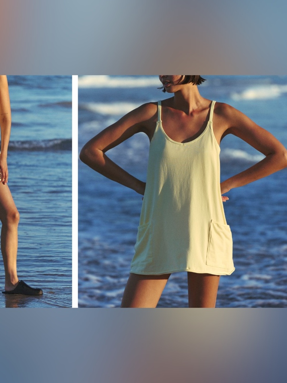 NWOT Free People FP Movement Hot Shot Mini Dress - sour citrus yellow - medium - Picture 5 of 10